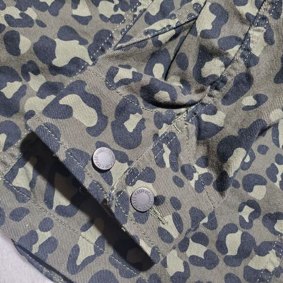 LEVIS ENGINEER JACKET SIZE SMALL MEN'S CHEETAH LEOPARD OLIVE GREEN BLACK - Picture 14 of 14